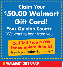 Walmart - Gift Card Survey Offer
