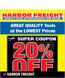 Harbor Freight Tools - Save 20%