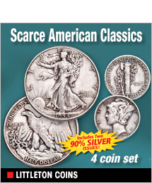Littleton Coin - 4 Coin Set of Scarce American Classics