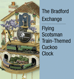 The Brandford Exchange -  Flying Scotsman Train-Themed Cuckoo Clock